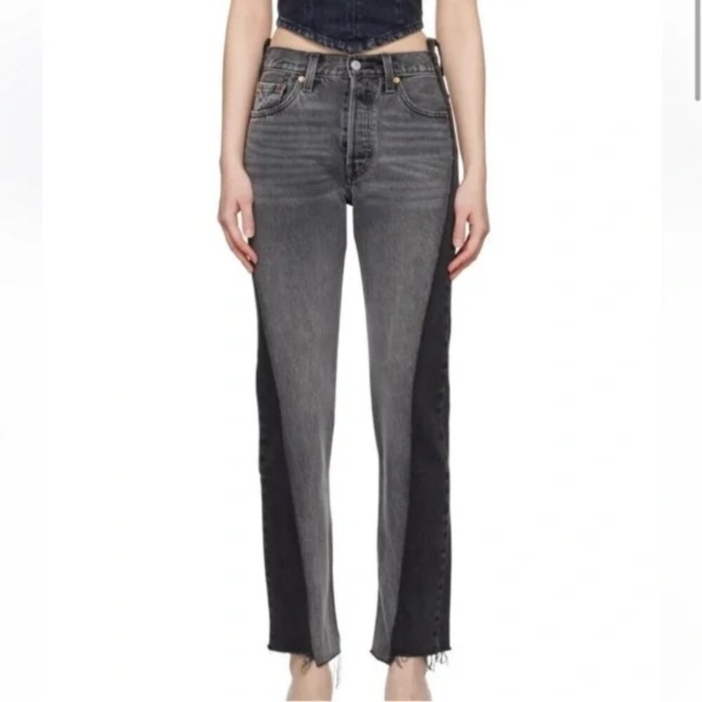 Levi's spliced jeans